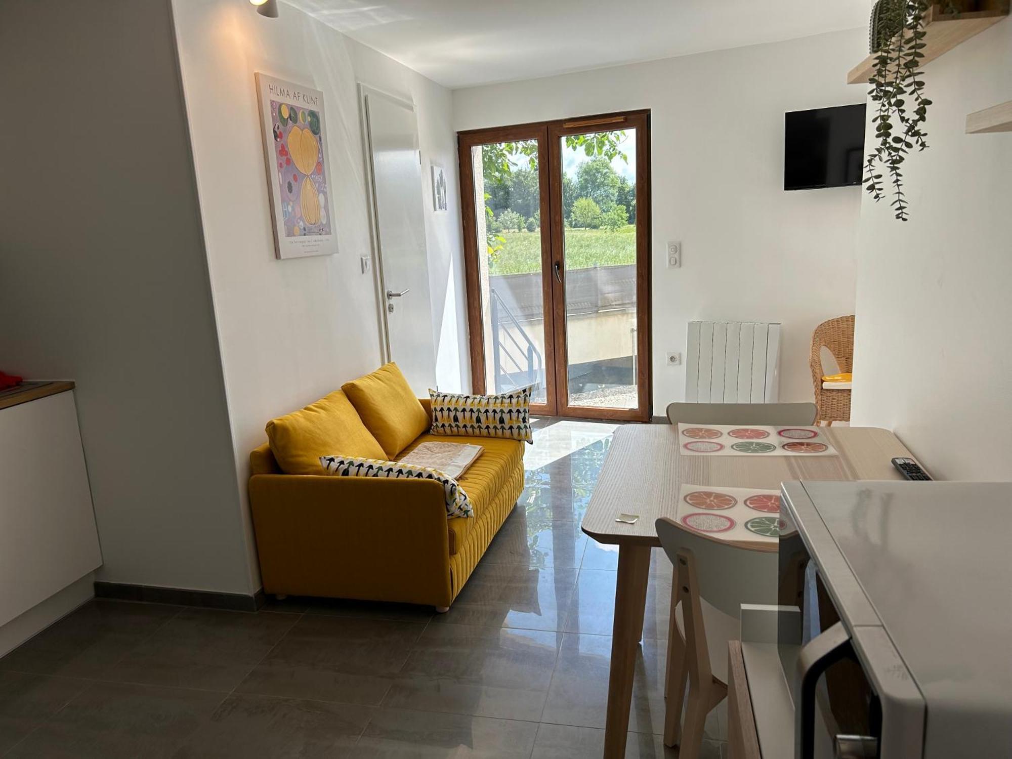 Charmant Studio Avec Terrasse Ebersheim Bagian luar foto
